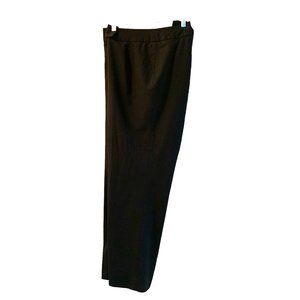Alex Marie Dress Pants Career Relaxed Leg Fully Lined 16W Black Business Attire